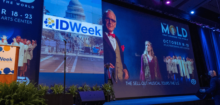 中裕新藥（TaiMed Biologics, 4147）於今（22）日國際感染病年會 IDWeek 2025 中，發表其新型靶向 CD4 免疫細胞抗體藥物複合體（Antibody-Drug Conjugate, ADC）TMB-365-ADC 在 人類免疫缺乏病毒（HIV）治療上的成果。（來源：IDWeek）