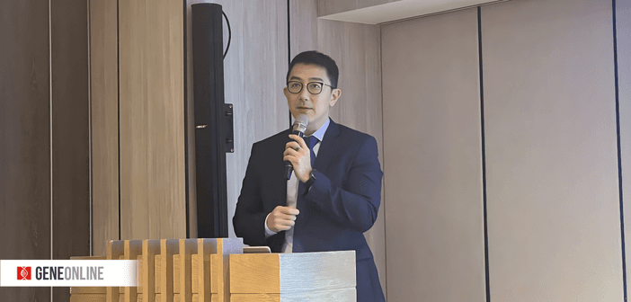 保瑞執行長暨董事長盛保熙表示：「我不希望團隊進行刻意或為併購而併購的操作，但確實下週將於紐約參與會議，評估潛在機會。」（攝影：鐘煌翔）