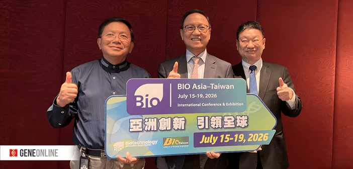左起台灣生物產業發展協會理事長劉理成、亞洲生技大會主席李鍾熙與台灣生物產業發展協會秘書長林治華。（攝影：鐘煌翔）
