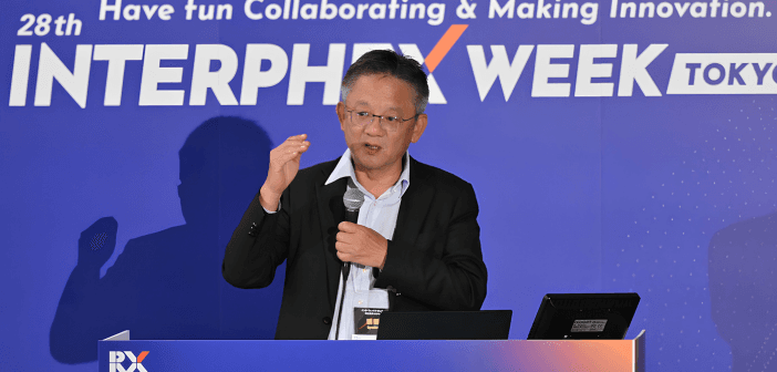 沛爾生醫創辦人暨董事長林成龍先前於 Interphex Week Tokyo 2026 發表 PP011 與 PP021，隨後前往美國參與世界巴金森氏症大會。（來源：Interphex Week Tokyo 2026）