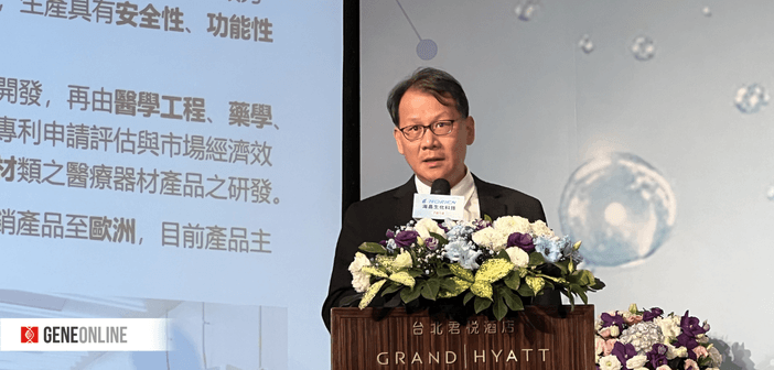 海昌生技總經理何信裕。（攝影：鐘煌翔）